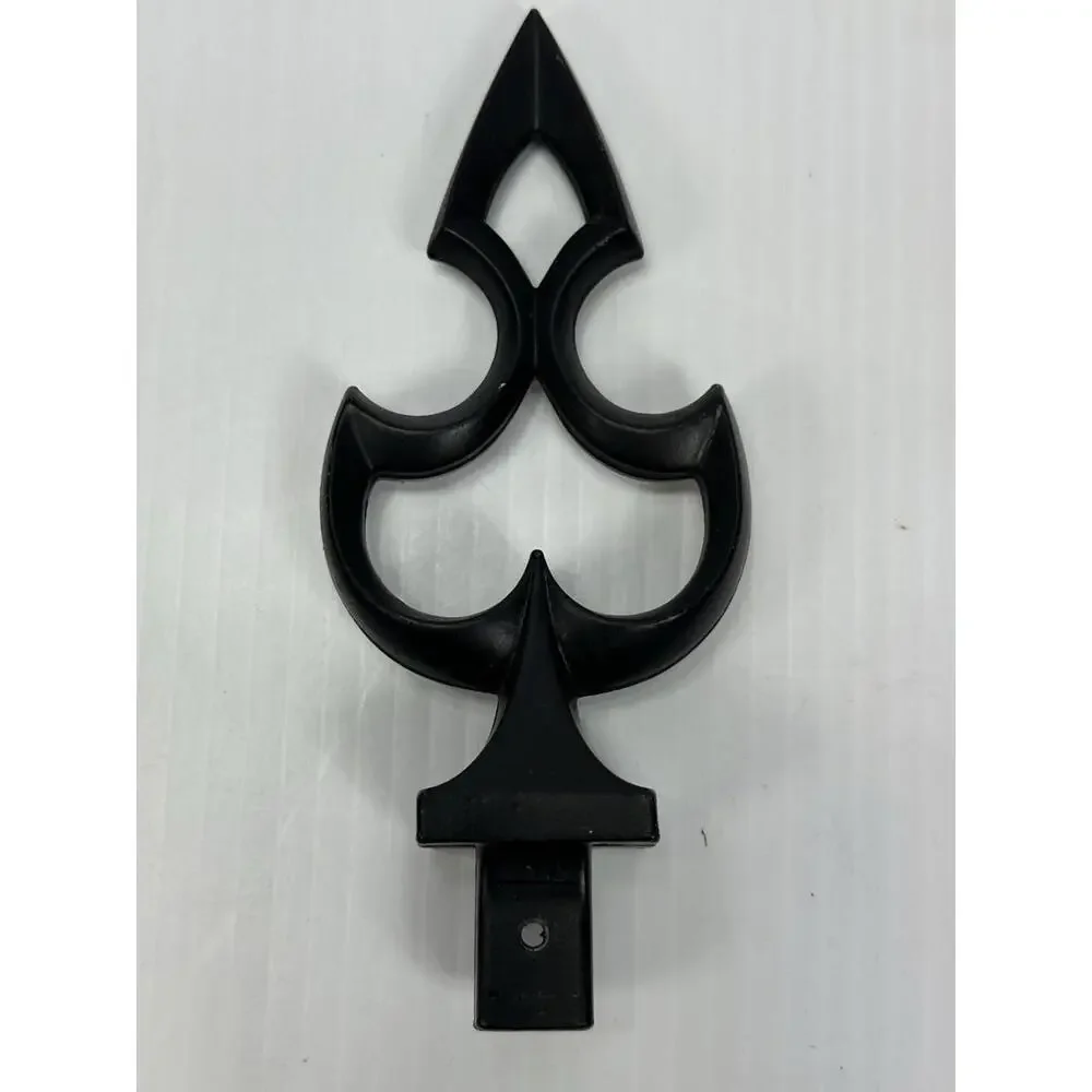Vintage Gothic Victorian Style Curtain Rod End Black Wrought iron‎ Finials